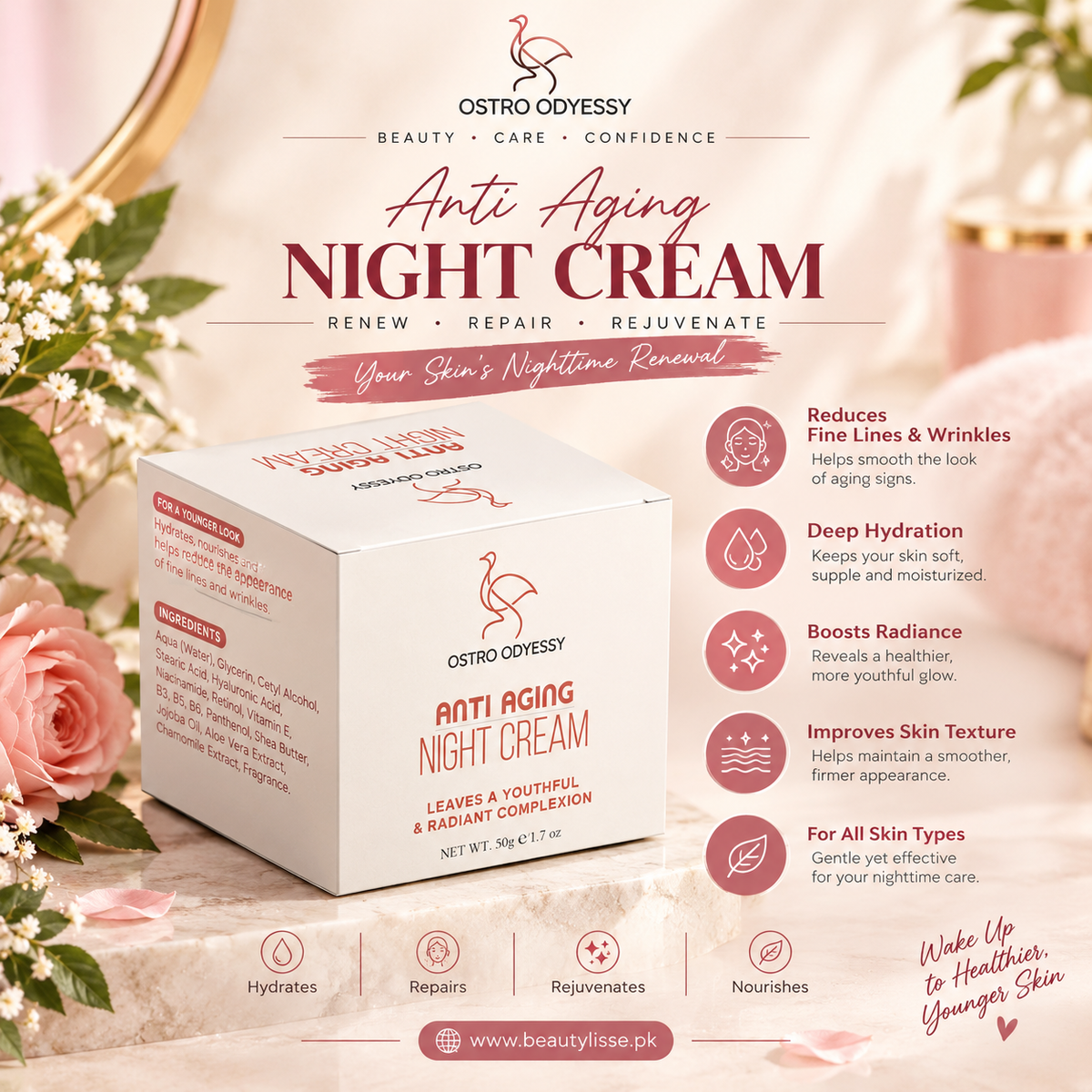 Ostro Oddyessy Anti-Aging Night Cream