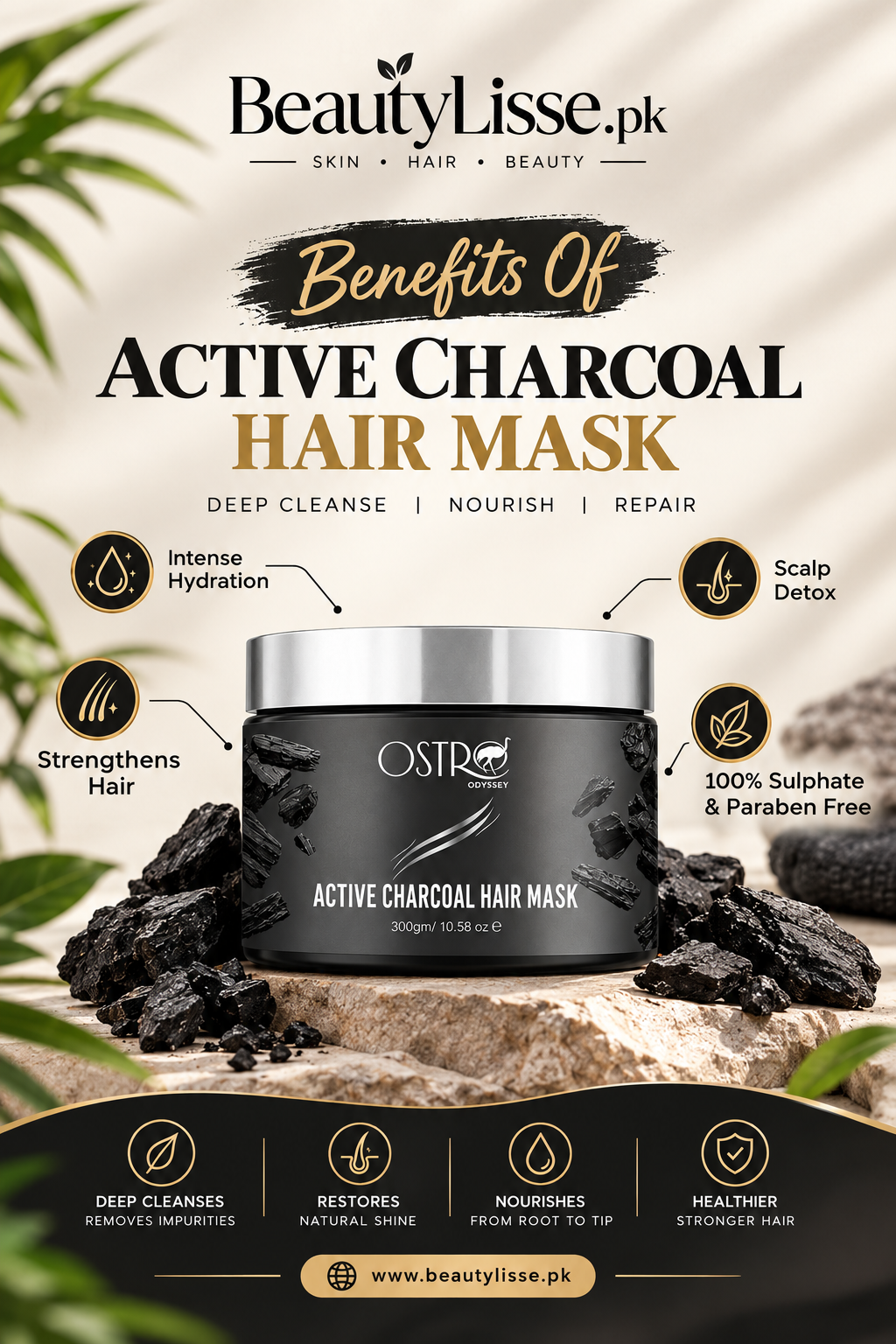 Active Charcoal Hair Mask