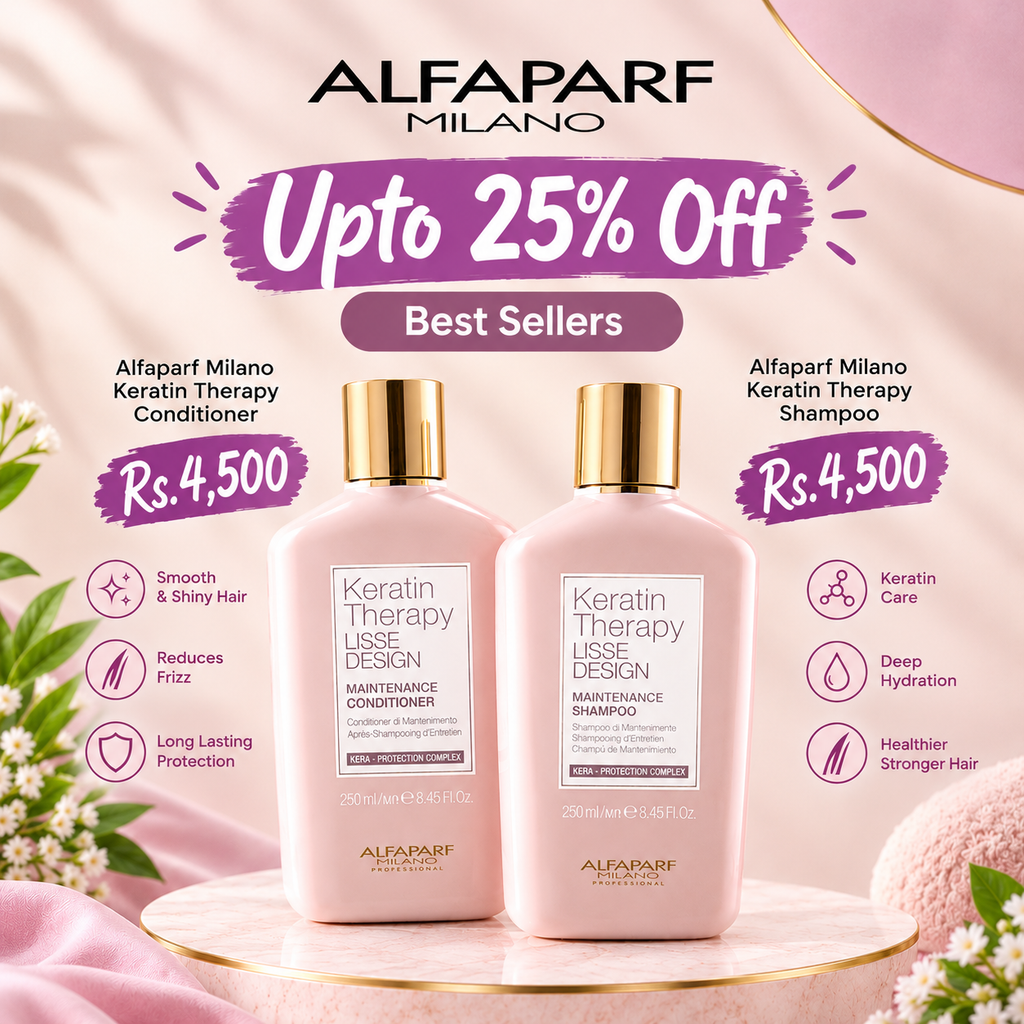 Alfaparf Milano Keratin Therapy Lisse Design Maintenance Shampoo & Conditioner 250ml Set