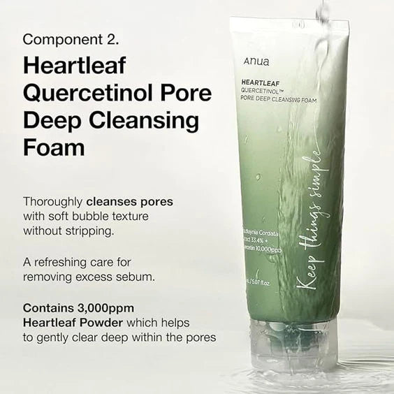 Anua Heartleaf Quercetinol Pore Deep Cleansing Foam 150ml