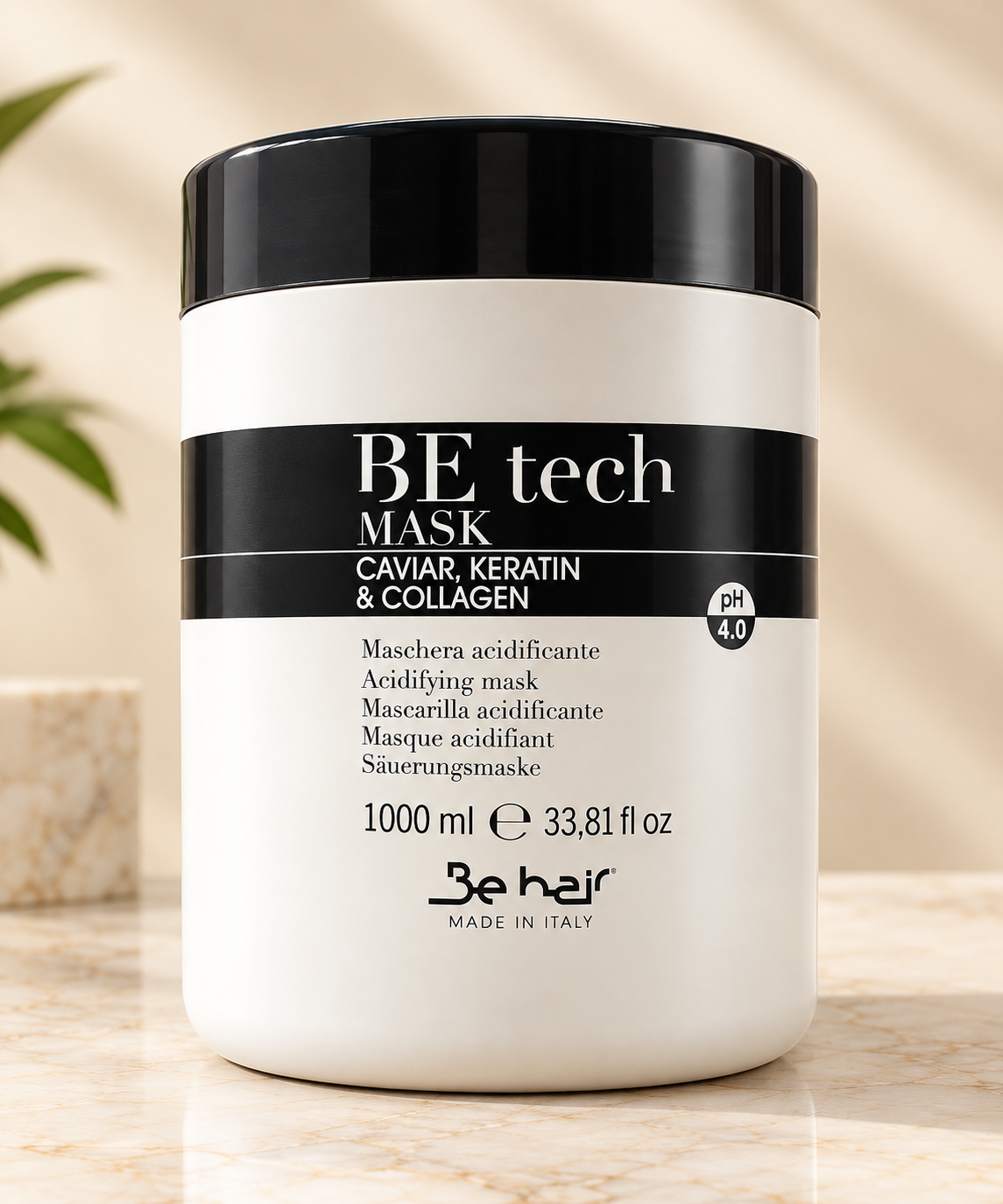 BE Tech Caviar, Keratin & Collagen Acidifying Hair Mask 1000ml
