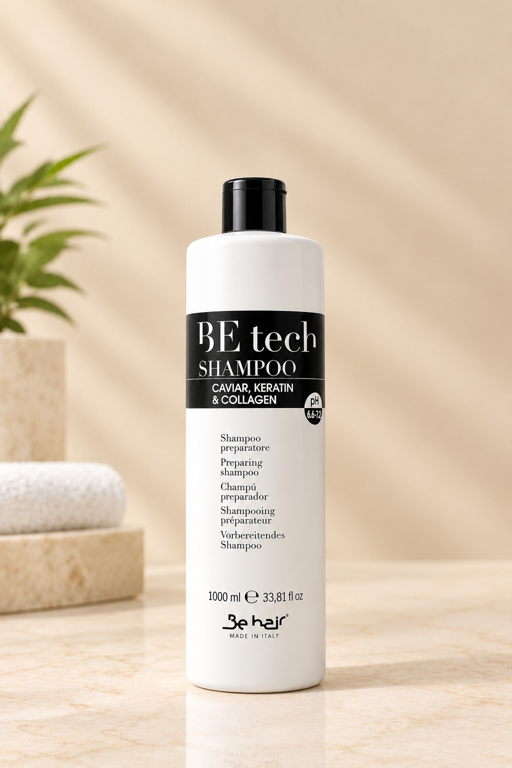BE Tech Caviar, Keratin & Collagen Preparing Shampoo 1000ml