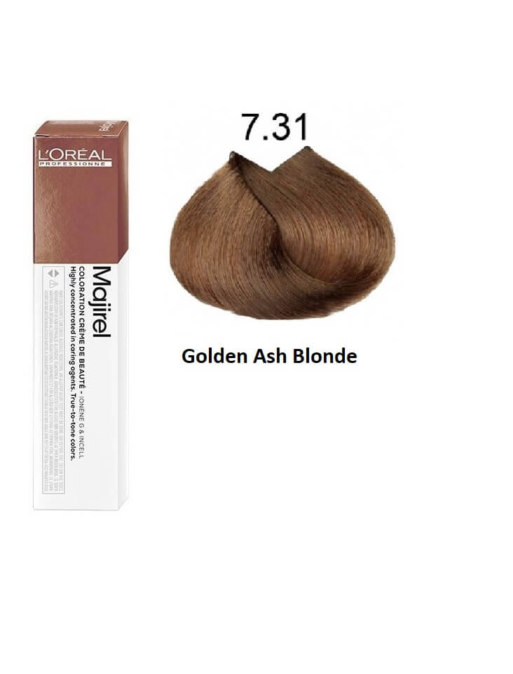 L'Oreal Professionel Majirel 7.31 Golden Ash Blonde 60ml