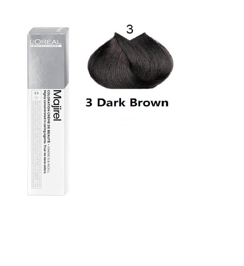 L'Oreal Professionnel Majirel 3 Dark Brown 60ml