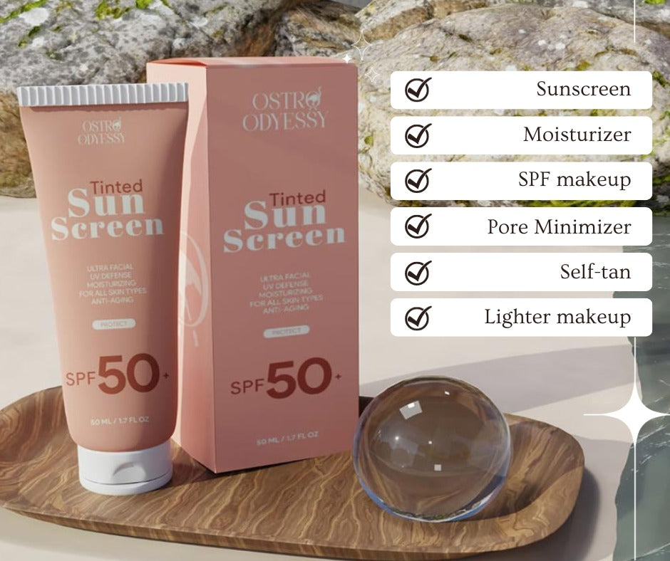 Ostro Odyssey Tinted Sunscreen SPF 50+ 50ml – Facial Sun Protection