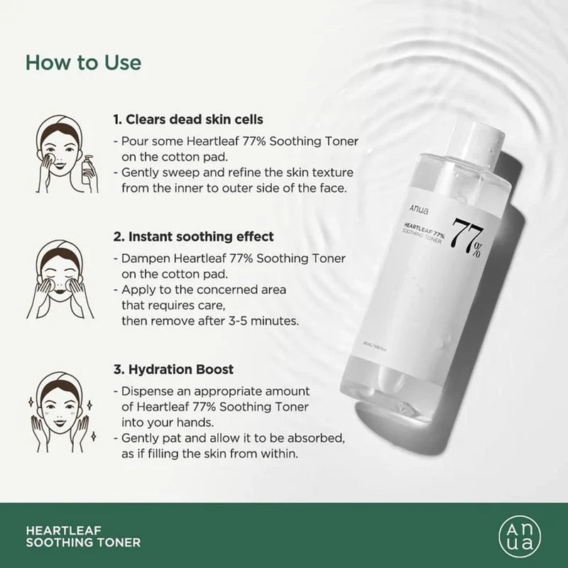 Anua Heartleaf 77% Soothing Toner Skin 250ml