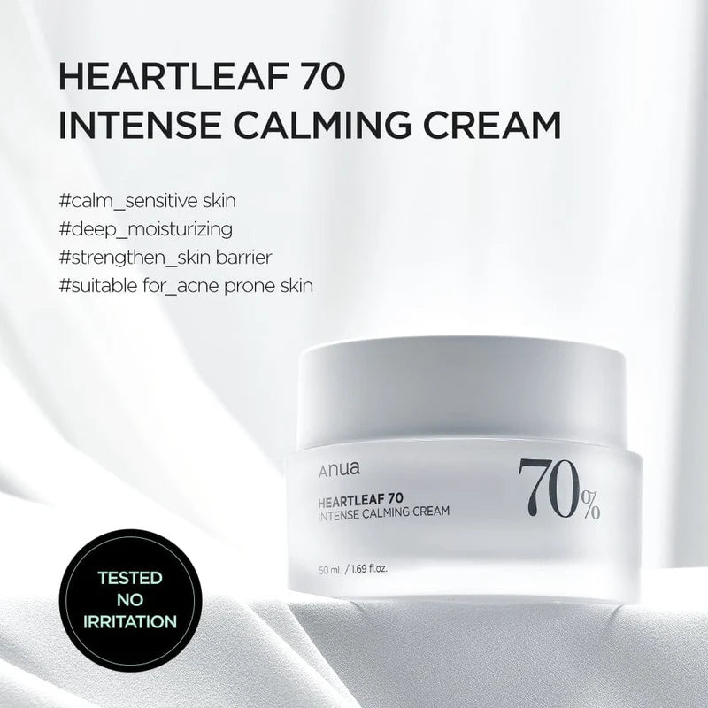 ANUA - Heartleaf 70% Intense Calming Cream 50ml